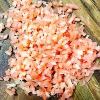 Make Carrot egg rice cake step 0