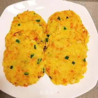 Make Carrot egg rice cake step 5