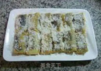 Make Coconut roll step 7