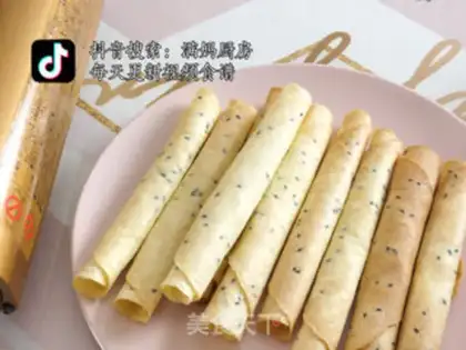 Make Sesame egg rolls step 10