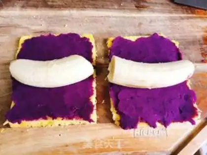 Make Purple banana rolls step 4