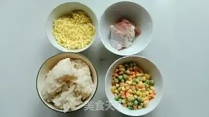 Make Meat rice cheese step 0