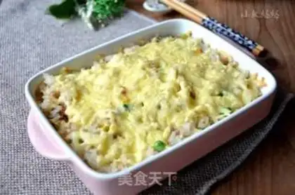 Make Meat rice cheese step 9