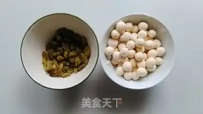 Make The raisins burn the little dots step 0