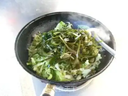 Make Seaweed silk and cabbage step 5