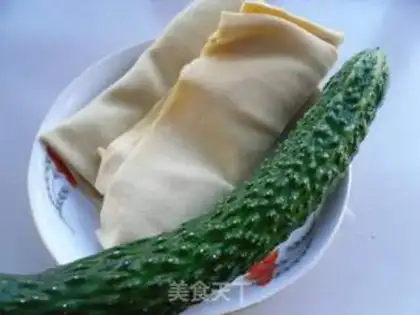 Make Dry tofu cucumber step 0