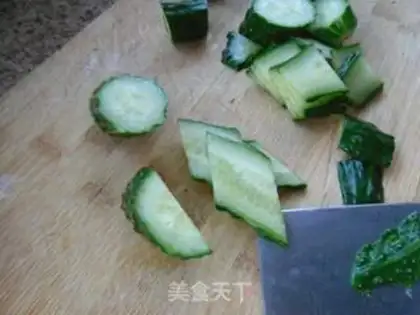 Make Dry tofu cucumber step 2