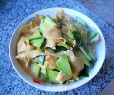 Make Dry tofu cucumber step 11