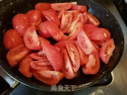 Make Egg shrimp fried tomatoes step 7
