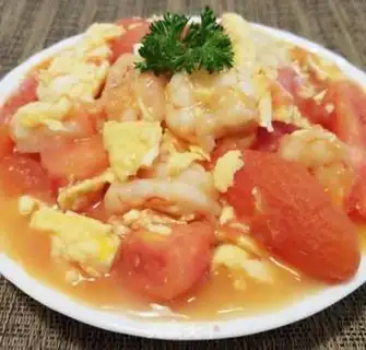 Make Egg shrimp fried tomatoes step 11