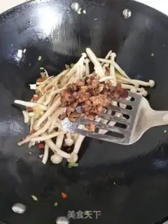 Make Meatdish sea mushrooms step 4