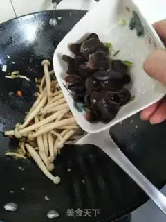 Make Meatdish sea mushrooms step 5