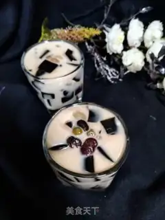 Make Bean milk tea to burn fairy herbs step 9