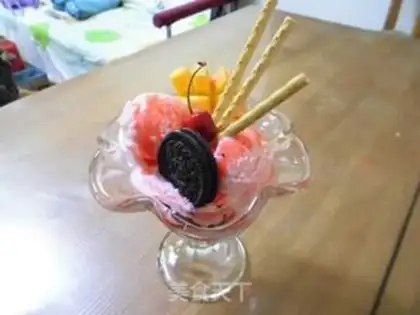 Make Easy strawberry ice cream step 5