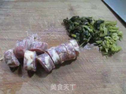 Make Sausage veggies with noodles step 1