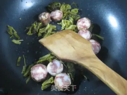 Make Sausage veggies with noodles step 2