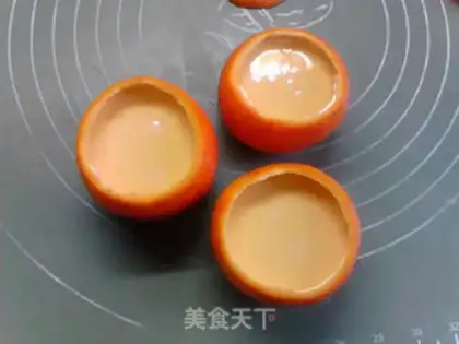 Make Sweet orange bowls of steam pudding step 10