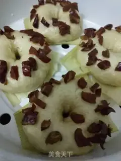Make Red sugar donut buns step 8