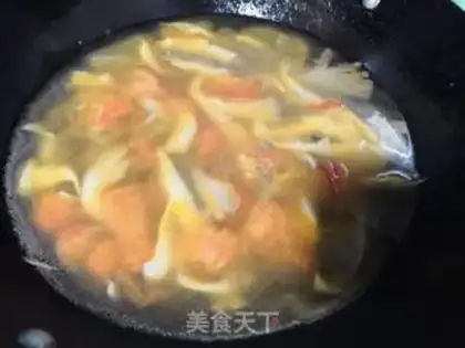 Make Fishballs, casserole soup step 4