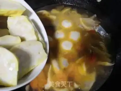 Make Fishballs, casserole soup step 6
