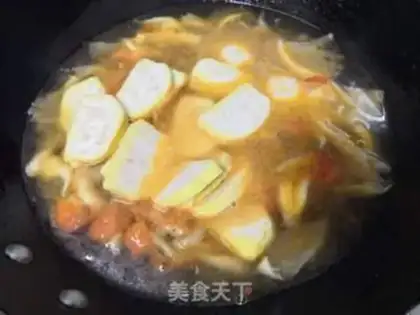 Make Fishballs, casserole soup step 7
