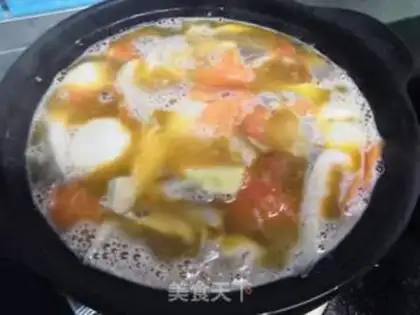 Make Fishballs, casserole soup step 8