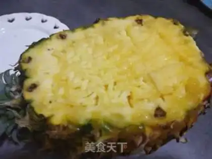 Make Pineapple rice step 3