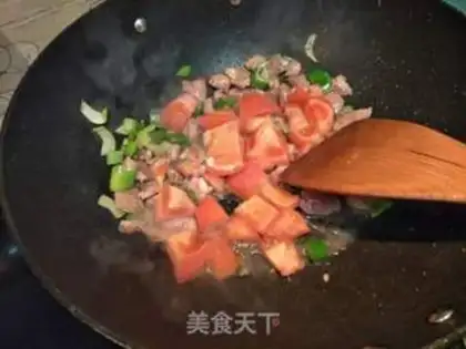 Make Beef with cabbage step 1