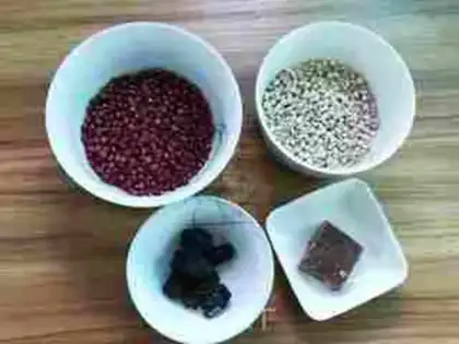 Make Red bean rice soup step 0