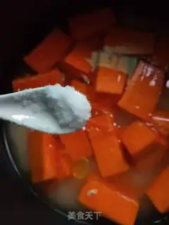 Make Pumpkin rice step 3