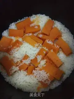 Make Pumpkin rice step 5