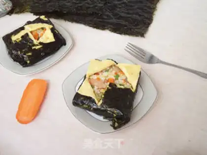 Make Seaweed egg buns step 15