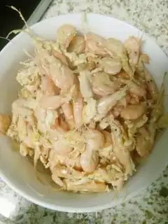 Make Shrimp fried eggs step 4