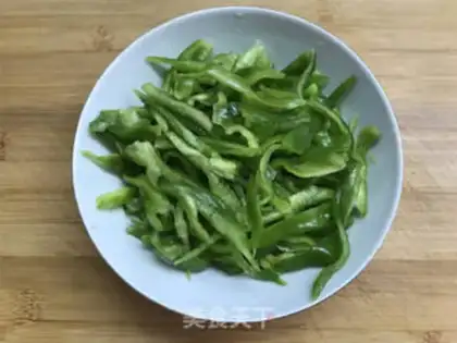 Make The green peppers are dry step 2