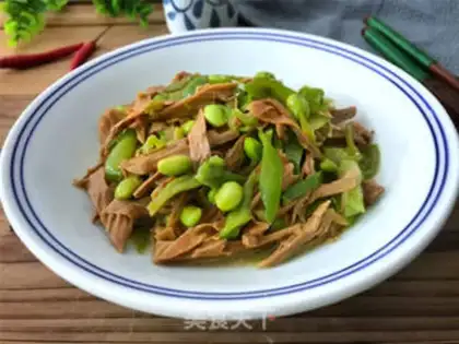 Make The green peppers are dry step 8