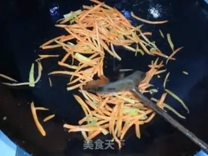 Make Sausage carrots, fried meat step 10
