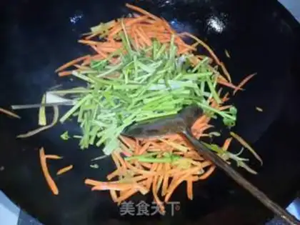 Make Sausage carrots, fried meat step 11