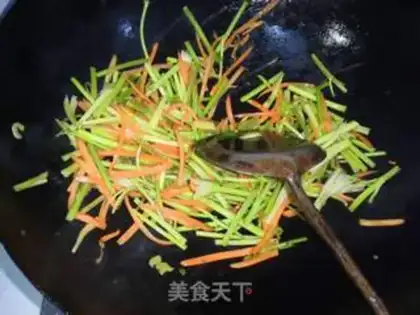 Make Sausage carrots, fried meat step 12