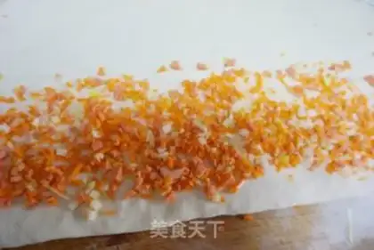 Make Carrot hamcake step 4
