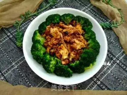 Make Eggs with broccoli sauce step 8