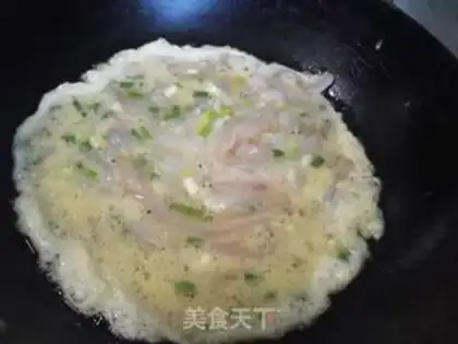 Make Silver fish fried eggs step 3