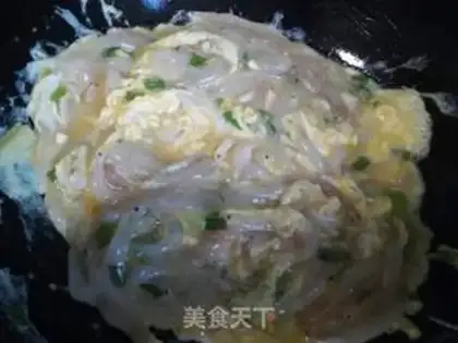 Make Silver fish fried eggs step 4
