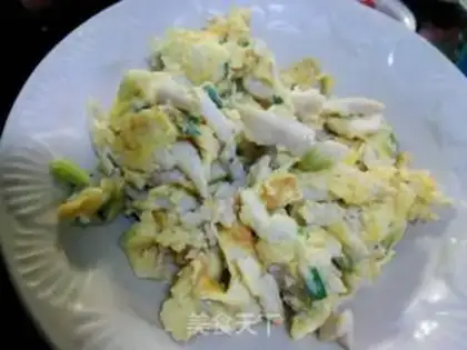 Make Silver fish fried eggs step 5