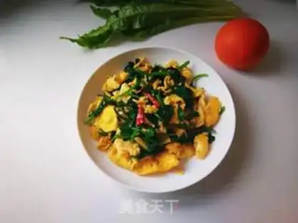 Make Spinach fried eggs step 10