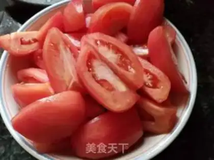 Make Egg shrimp fried tomatoes step 0