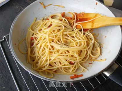 Make Apricot and ham pasta step 5