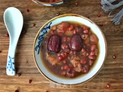 Make Cinnamon dates, red bean soup step 7