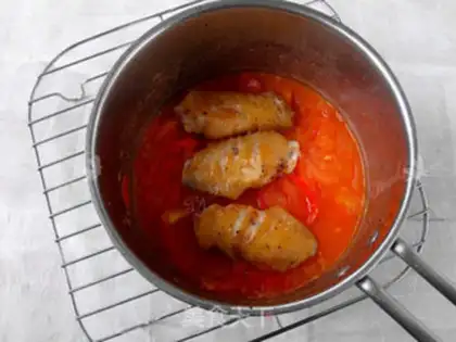 Make Tomatoes make chicken wings step 4