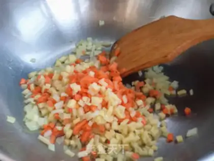 Make Seam fried rice step 4