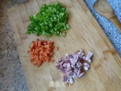 Make Bacon fried rice step 0